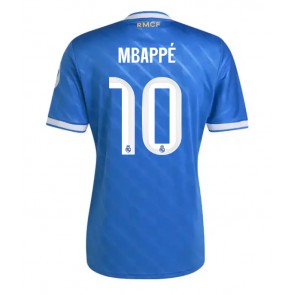 Lacne Muži Futbalové dres Real Madrid Kylian Mbappe #10 2025-26 Krátky Rukáv - Tretina